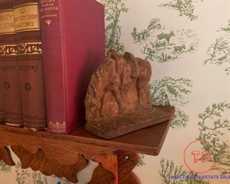 Antique Cast Horse Book End
