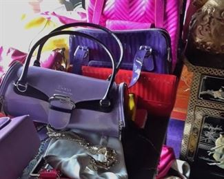 Bright and fanciful handbags -  50% off.