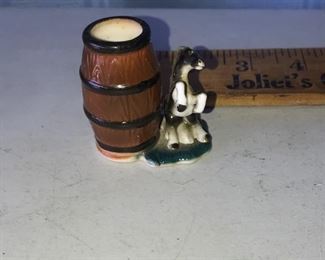 Horse with barrel toothpick holder $4.00