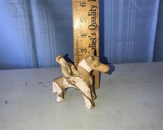 Pottery horse with rider $5.00 