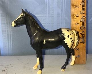 Black and white horse plastic $6.00 