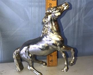 11” tall metal horse $15.00
