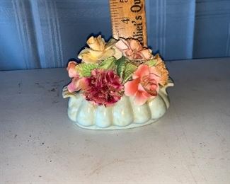 English Staffordshire Flowers, needs to be deep cleaned $5.00