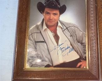 Mickey Gilley Autographed Photograph $5.00 Framed