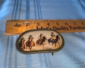 Cowboy belt buckle $4.00