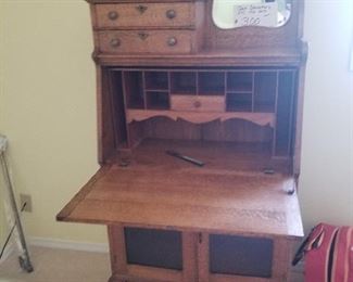 Vintage Oak  Secretary