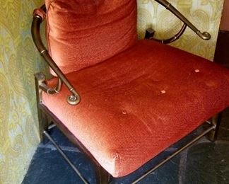 Brass arm chair