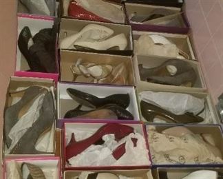 Hundreds of shoes