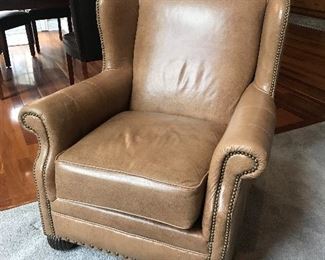 Walter E Smithe leather arm chair - great condition!