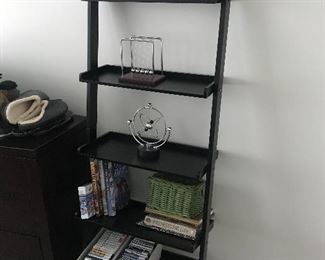 1 of 2 leaning bookshelf
