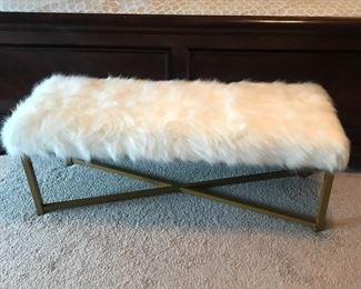 Furry bench