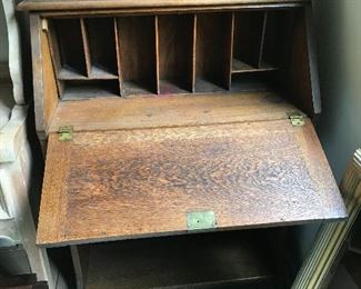 Inside of secretary's desk