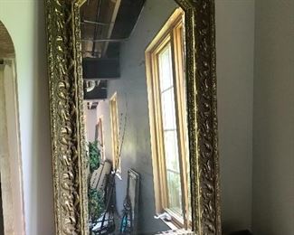 Gold ornate mirror