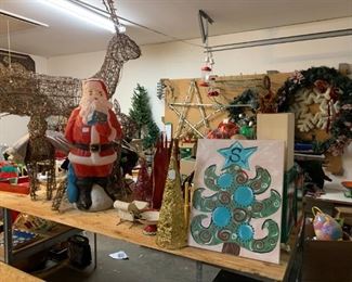 Garage: Did I say we have lots of Christmas decorations?  Yes we do.