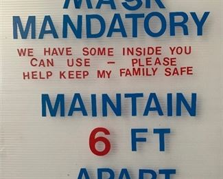 We are asking everyone to wear a mask when you come into our house.  We are offering free masks for you use if you do not have one.  Also, hand sanitizer is available throughout the house.... feel free to use it.  Thank you for helping to keep our family safe.