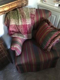 Upholstered Occasional Chair ===> $300   w/pillow