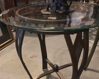 SET of Metal/glass table - 3 sizes ===> $275 