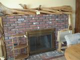 Unusual Juniper mantel and supports