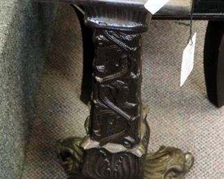 26.5" Decorative Cast Embossed Pedestal Stand