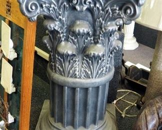 Decorative Cast Pedestal, 29" x 17" x 17"