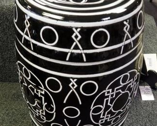 18" Ceramic Garden Stool