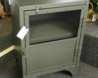 Industrial Style Locker Accent Table, 26" x 18.5" x 15.5"