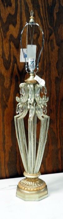Murray Feiss 36.5" Jeweled Vase Shape Table Lamp With Beaded Trim