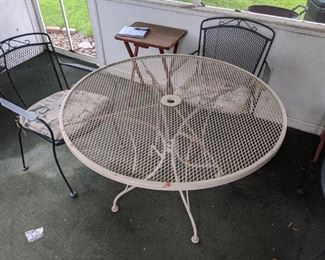 Metal Patio Table and Chairs