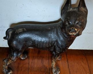 Hubley Cast Iron Boston Terrier Door Stop