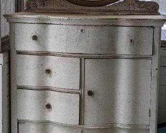 Antique Chest with Mirror