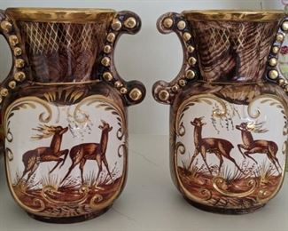 Belgian Porcelain Vases