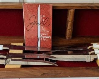 Vintage Jewel Knife Set