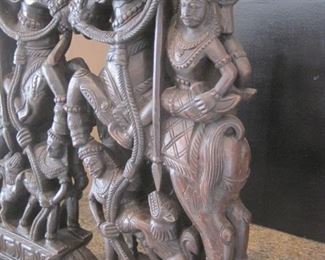 Carved Figurines with Horses.