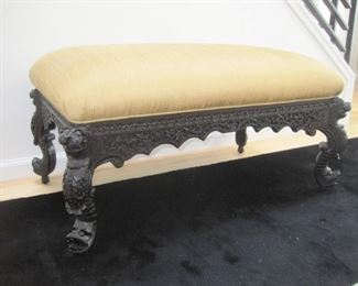 Carved Bench.