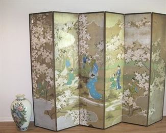 A Robert Crowder 6 panel screen.