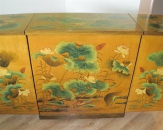 A Hand Painted Serving Bar.