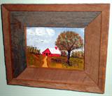 Small primitive oil on canvas