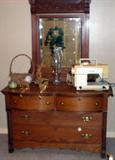 Antique oak dresser.