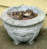 Large concrete flower pot