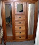 One of 2 wardrobes.