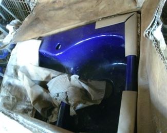 purple porcelain sink