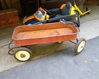 Vintage red wagon