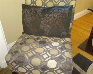 Modem occasional side chair