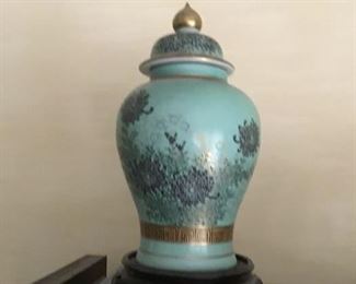 One of a pair of contemporary Chinese urns