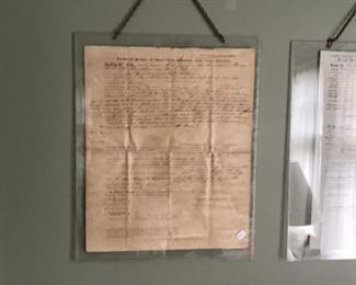 Deeds for Parma Township dated 1845