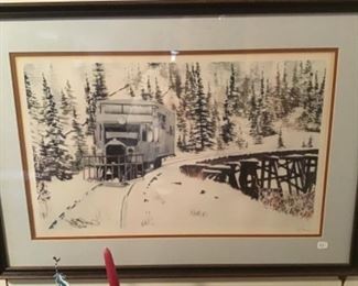 One of 2 1980’s Railroad Prints
