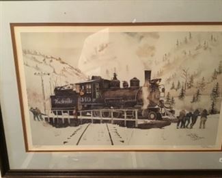 Two of 2 1980’s Railroad Prints