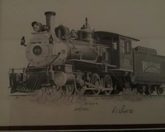 Railroad lovers need to come to this sale. Another piece by H L Scotty