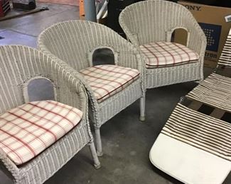 Antique wicker chairs 