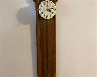 Antique Hand Carved Saw Tooth Baroque Gravity Anno 1750 Wall Clock. Germany 